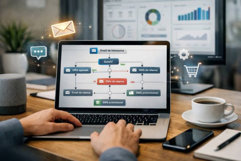 Automatisation marketing, scénarios d’emailing et de sms pour engager le client sur le long terme en ecommerce